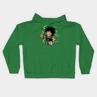 Legendary Alien Warrior Anime Manga Parody Mashup Kids Hoodie